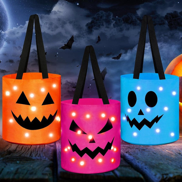 Halloween LED Pumpkin Candy Bags